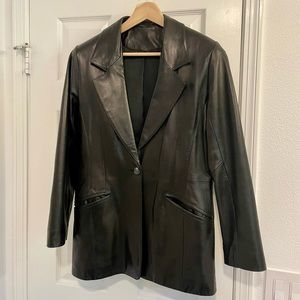 Vintage leather blazer